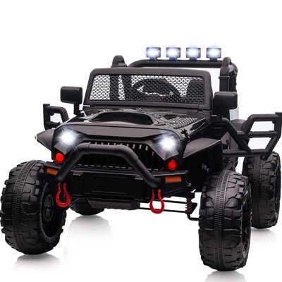 24 V 9 Ah Ride on Toy pour les grands enfants, 4 roues motrices, 2 places, voiture électrique, camion avec télécommande, moteur 4 x 200 W