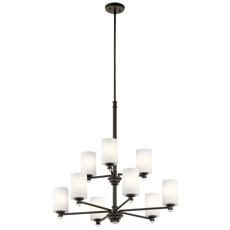 Joelson 9 - Light Classic / Traditional Chandelier, Old Bronze
