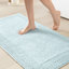 Tapis pour salle de bain 100% coton réversible bleu 20 x 30 po bleu - 3000 po / m²-829749975