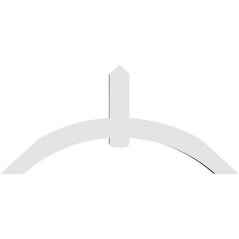 Support pour pignon en PVC Archdale, H 33 po x l 72 po (pas 11/12), P 6 po x F 6 po