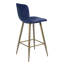 Fuhrman Upholstered Counter Stool with Metal Frame-1049996003