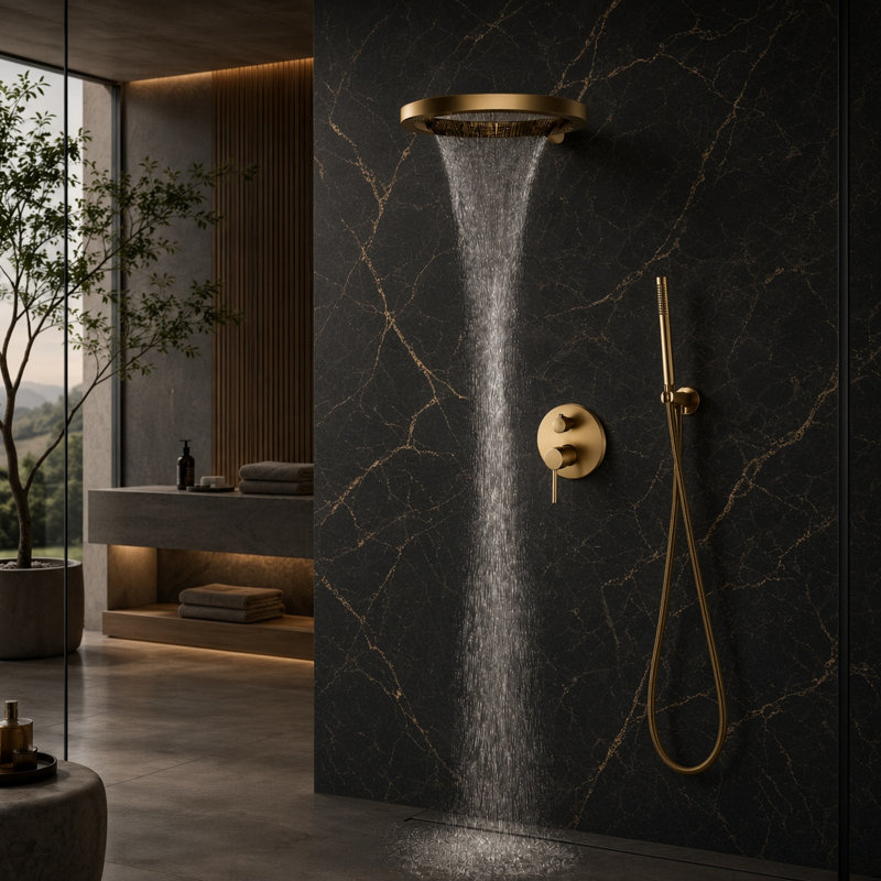 20" Luxury Complete Rainfal Shower System