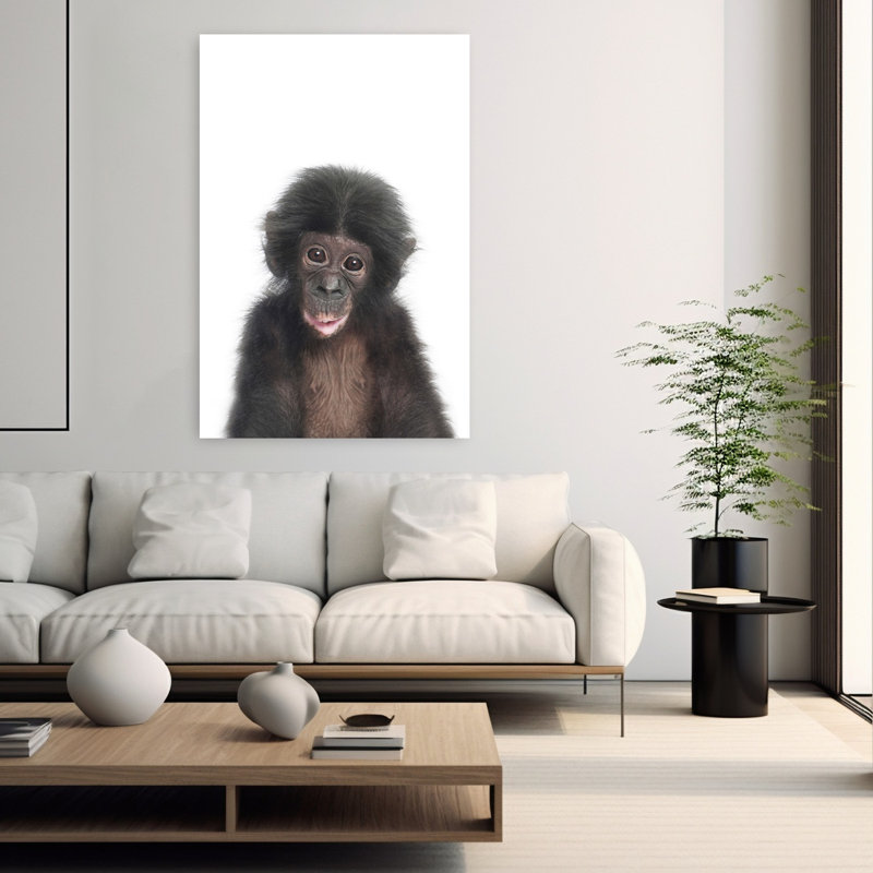 Art contemporain singe contemporain, H 60 po x l 40 po
