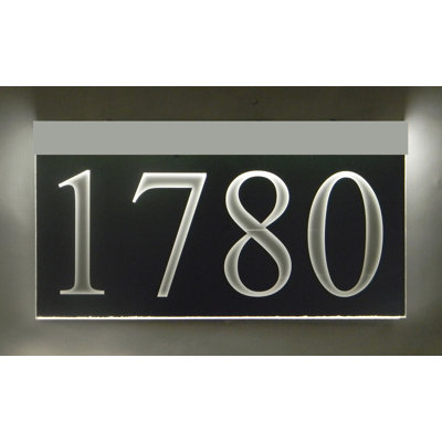 Enseigne d’adresse pour pelouse sur 1 ligne