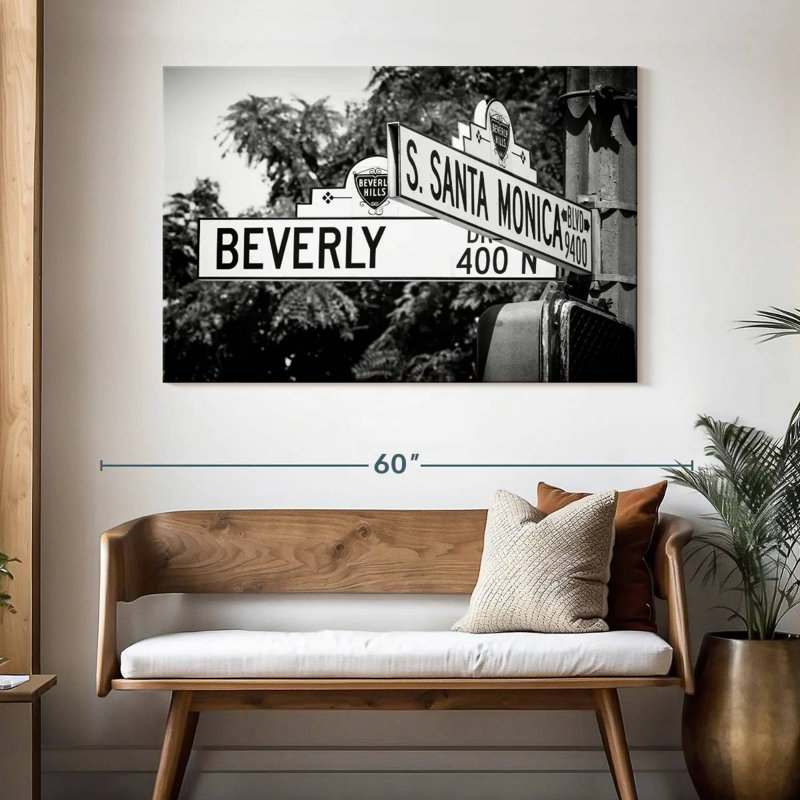 Plaque de rue Nicci, Californie, LA, H 32 po x l 48 po
