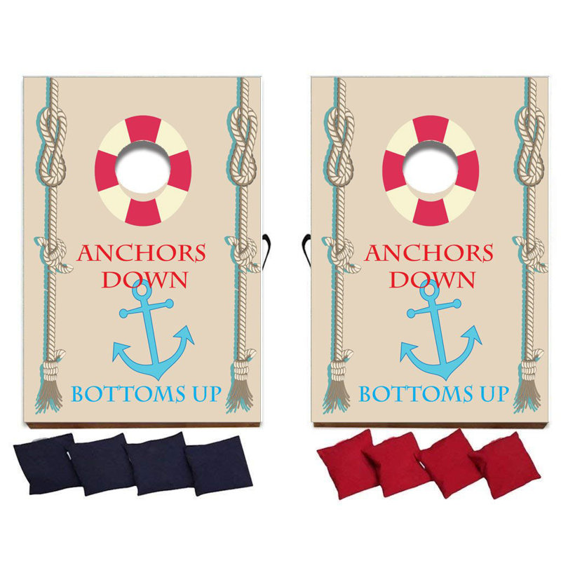 VictoryStore.com Solid Wood Cornhole Set