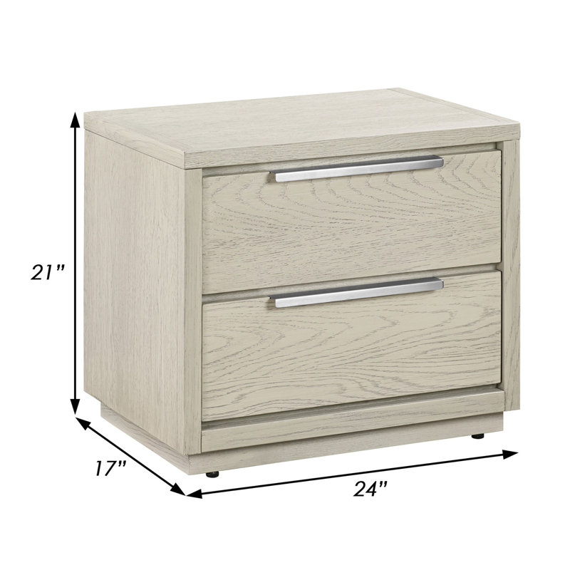 17'' W Solid Wood Nightstand