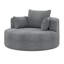 Fauteuil d'appoint pivotant avec 3 coussins amovibles-115839030