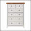 Commode moderne à 6 tiroirs avec mécanisme anti-basculement, rangement spacieux et poignées en métal élégantes pour une organisation élégante