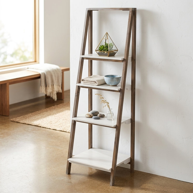 Jarvas 19'' W Solid Wood Shelving Unit