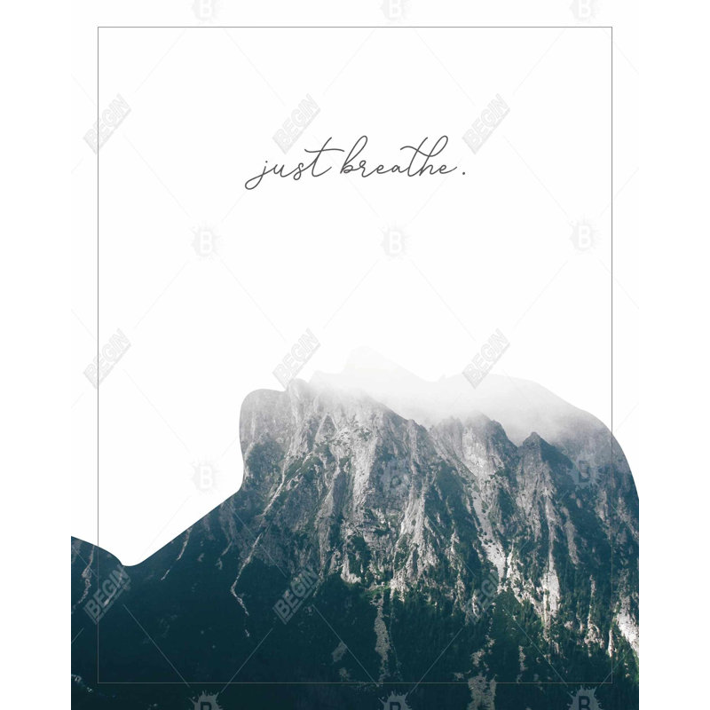 Just Breathe - Art scandinave sur toile pour la décoration intérieure