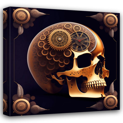 «Skull 4» par Stephen Chambers - Photographie sur toile tendue