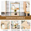 Et armoire de rangement pour chambre à coucher en verre et en verre - Console au design simple et chic avec des panneaux fonctionnels pour votre couloir