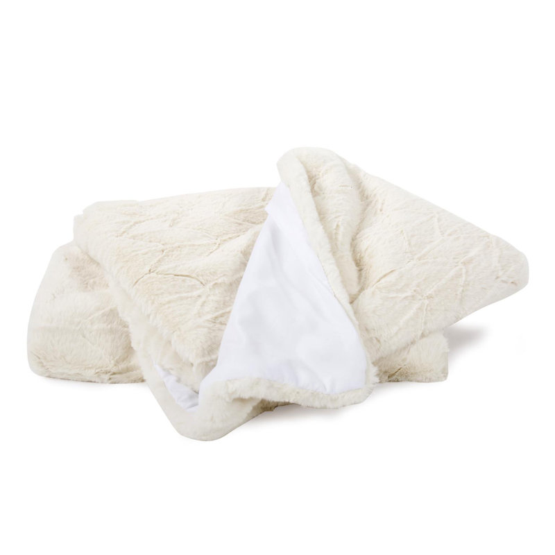 Jeté angora naturel, Brun