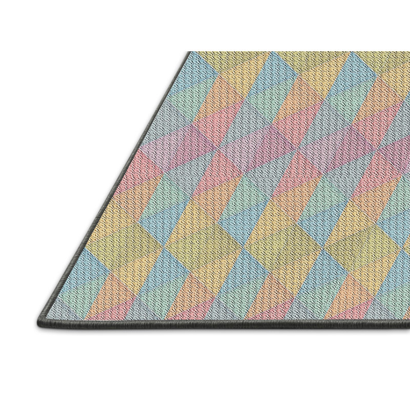 Postma Geometric Indoor Rug, Rectangle 5' x 7'