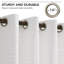 Rideaux semi-transparents texturés en lin mélangé froissé de style campagne neutre pour salon / chambre à coucher Darpes-1110449489-1110449502