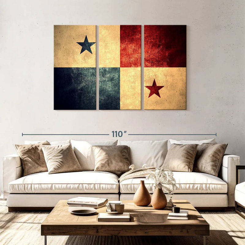 Grunge Panama Flag