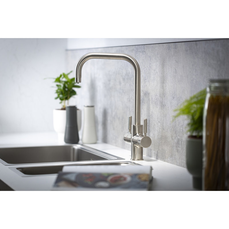 Abode Hemista 4-in-1 Steaming Hot Water Tap, Brushed Nickel