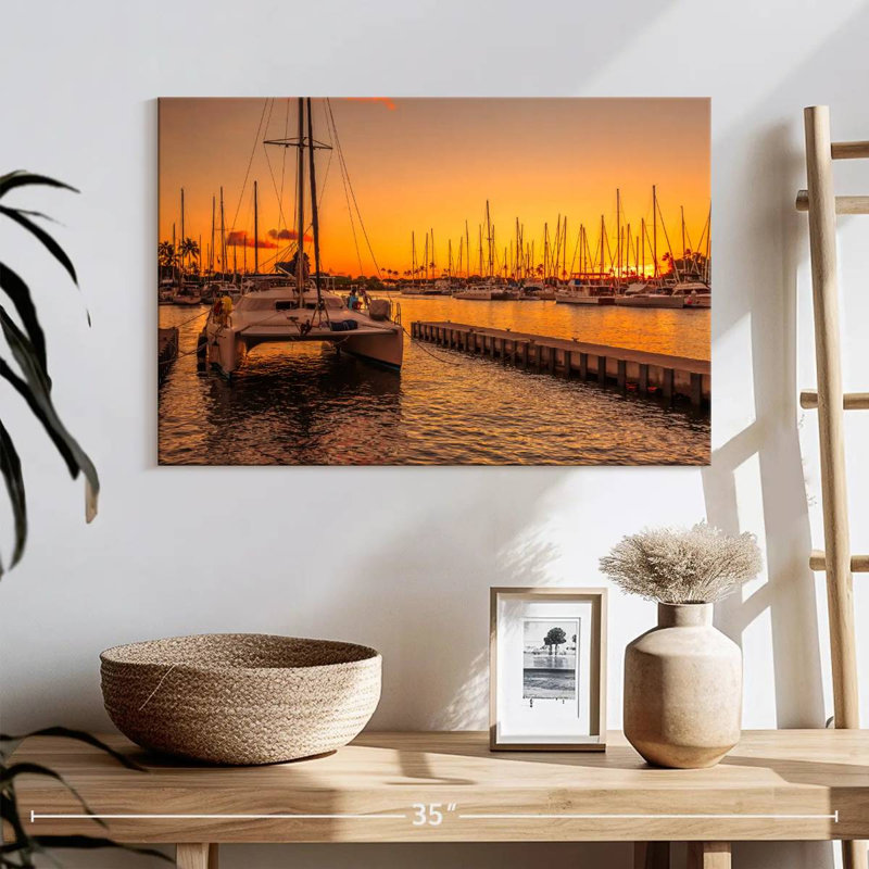 Mehar Catamaran At Ala Wai Harbor, 16" H x 24" W