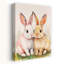 Cute Bunny Pair by Ohkimiko - Wrapped Canvas Print-2126318274