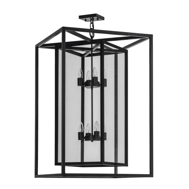 Lustre rectangulaire à 8 lumières Kitzi
