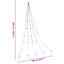  LED Christmas Tree with Ground Spikes 300 cm Metal-239575927
