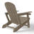 Outdoor Poly Adirondack Chair With Ottoman-118433008