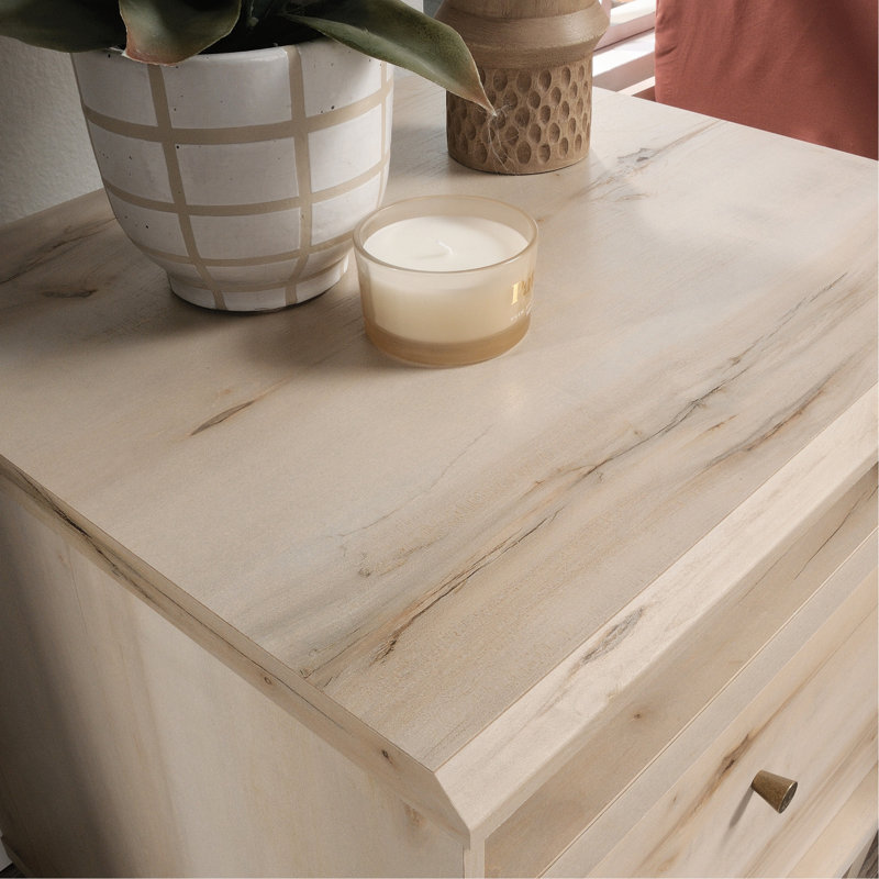 Table de chevet, finition brune
