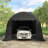 Erommy 13 Ft. W x 20 Ft. D Galvanized Steel Portable Garage, Anti-Snow Carport, Storage Shed Canopy