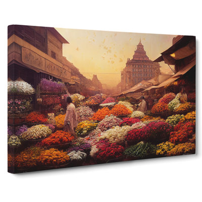 Traditional Flower Market Vol.2 - Wrapped Canvas