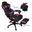 Fauteuil inclinable et pivotant ergonomique en cuir synthétique RAYS-41302463