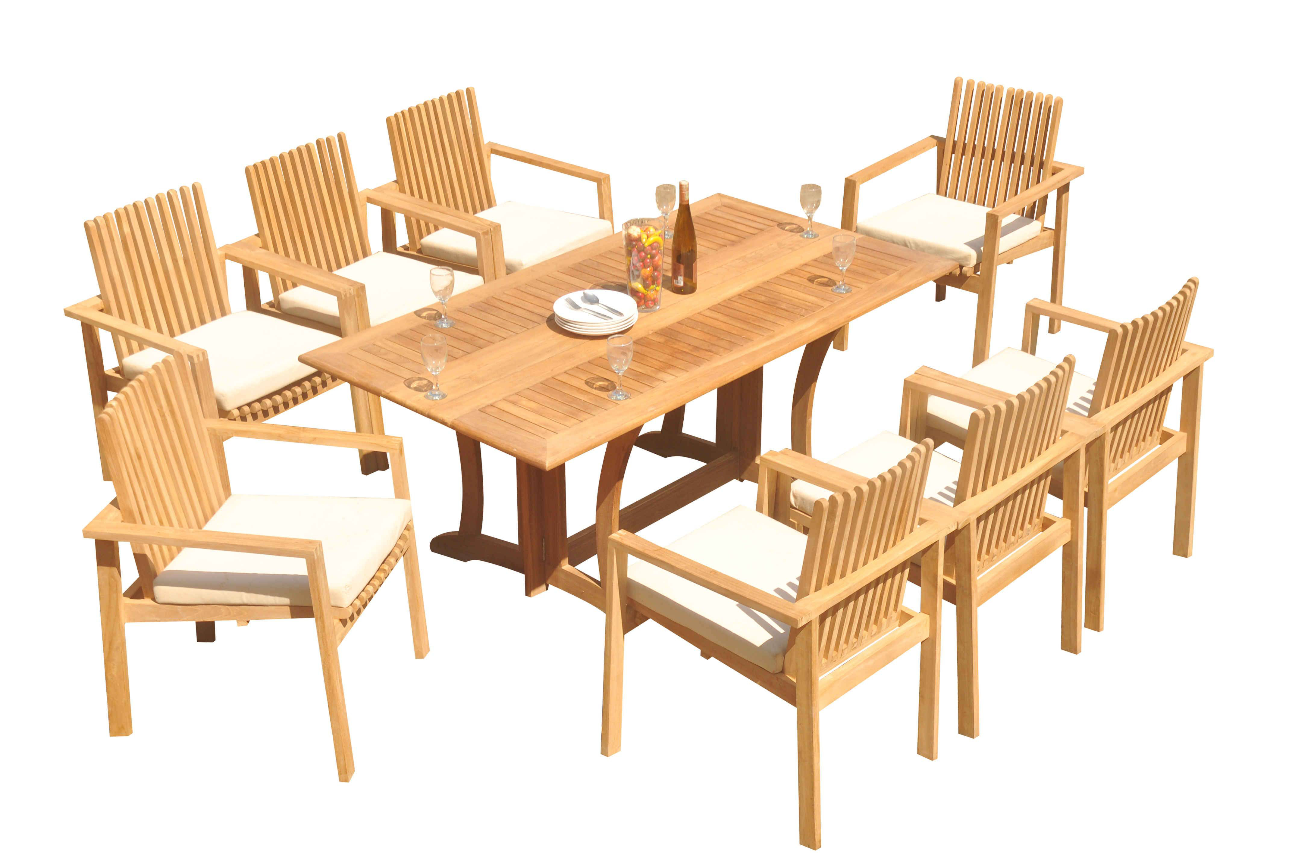 Teak Smith Rectangle 8 - Person 69" Long Teak Dining Set | Perigold