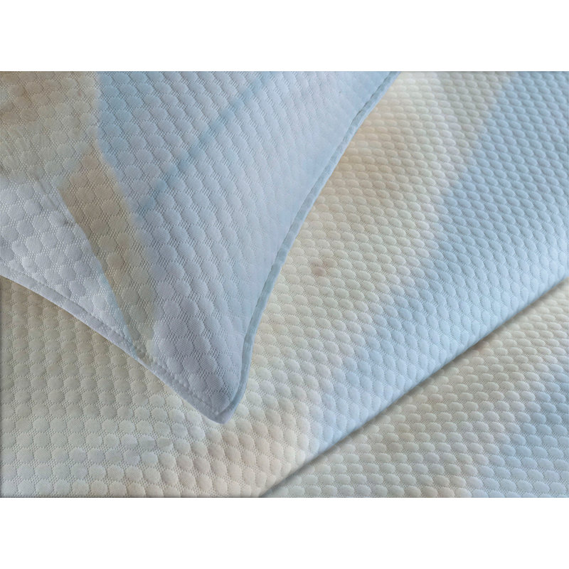 White Quilted Queen Bedspread Set with Polar Bear Design