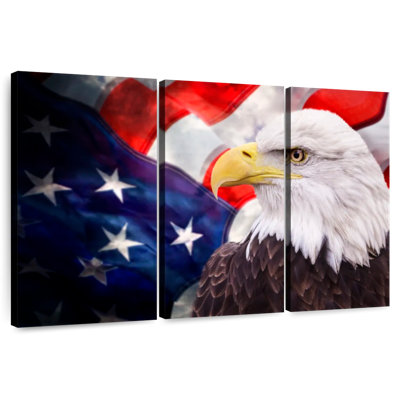 Brampt USA Flag And American Eagle