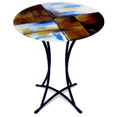Glass Top End Table