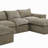 Boneless 6 - Piece Upholstered Chenille Modular Sectional Sofa with Removable Ottoman– Fully Compressed, No Assembly Required-293260422