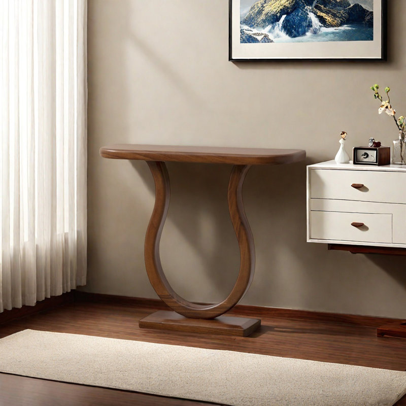 Console Modern Minimalist, Brun, H 31,5 po x l 35,43 po x P 9,84 po