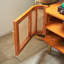 Crédence de rangement simple avec porte en rotin 70,87 po
