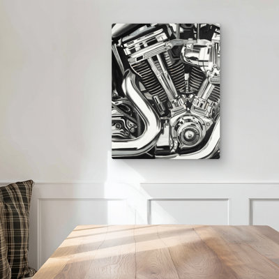 Mechanism of a Motorcycle Metal Print | Home Decor Art
