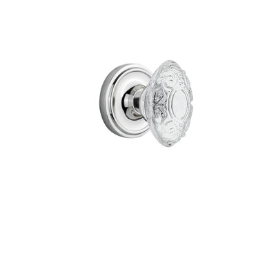 Classic Rosette with Crystal Victorian Knob