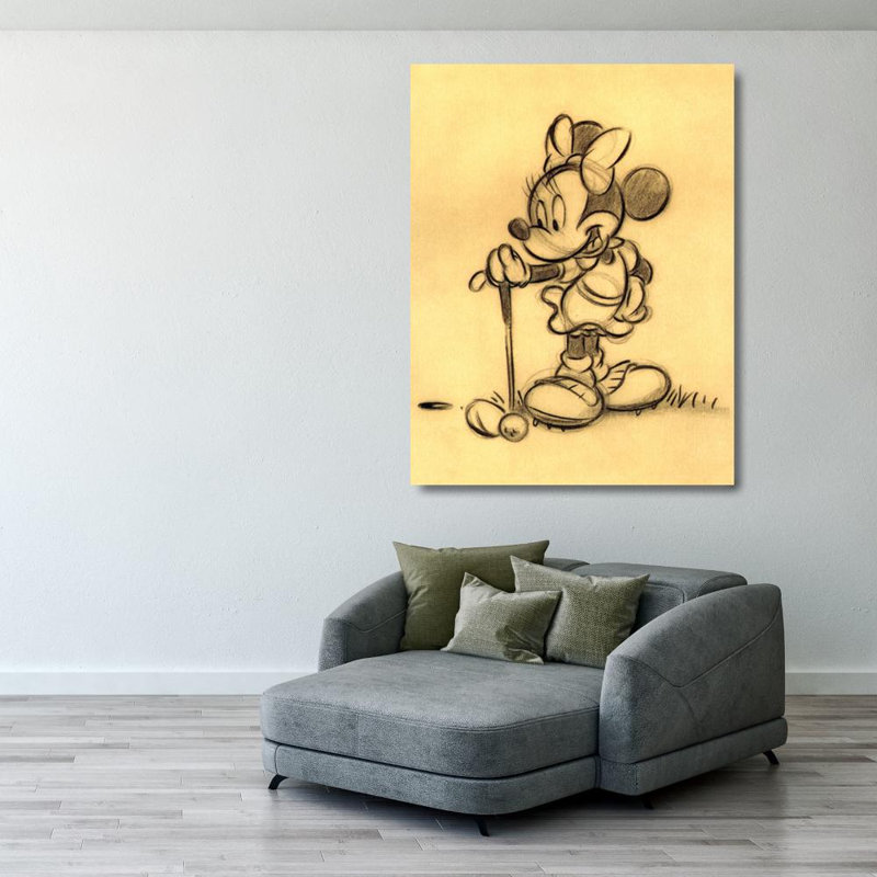 Minnie's Golfing Day, H 36 po x l 28 po