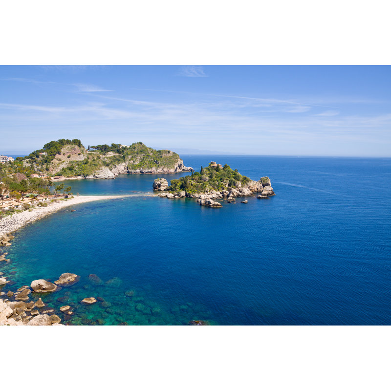 Isola Bella In Taormina - Wrapped Canvas Print, 30cm H x 46cm W x 3.8cm D