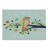 Ambesonne Forest Cutting Board Large Size Flowers Bird on a Branch Pale Eggshell Multicolor