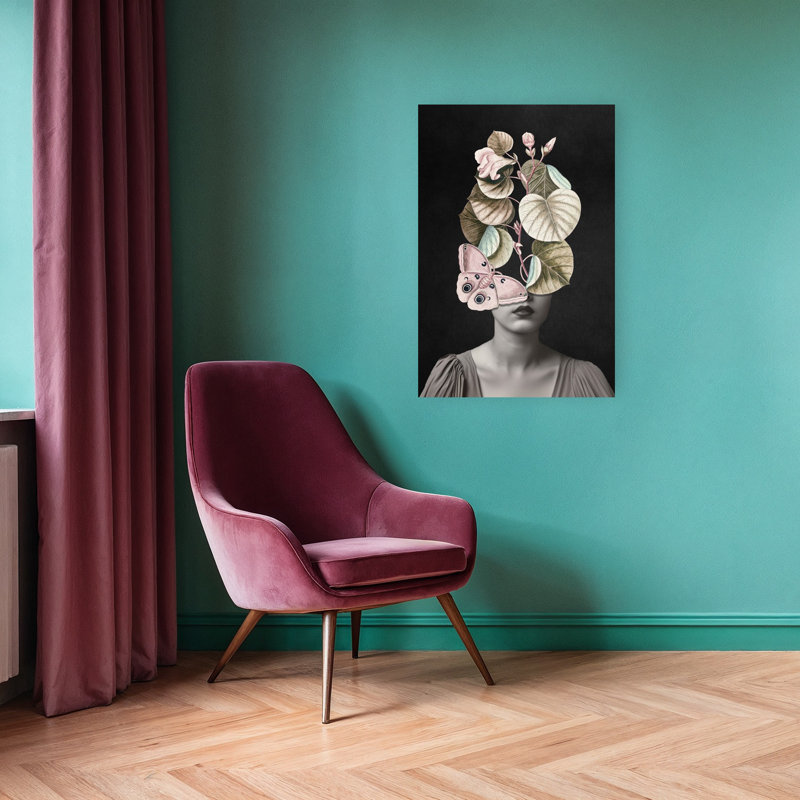 «Elegant Butterfly Botanicals», art mural papillon, H 36 po x l 24 po