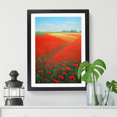 Poppy Flower Field Vol.4 1 Piece Single Picture Frame Painting