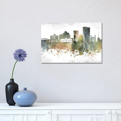 Phoenix Skyline by WallDecorAddict - Wrapped Canvas Print