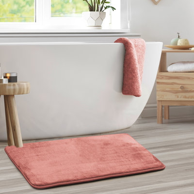 Tapis de bain en mousse viscoélastique ultra-doux avec envers antidérapant en PVC