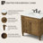 Rivers 32 " W Freestanding Standard Free Standing 1 Single Vanity Bathroom Vanity With Marble Top-1514734355