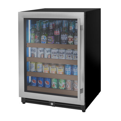 24" Wide Reserva Series Stainless Steel Left Hinge Beverage Center