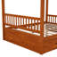Wooden Canopy Bed With Storage Drawers-21465289-21465291